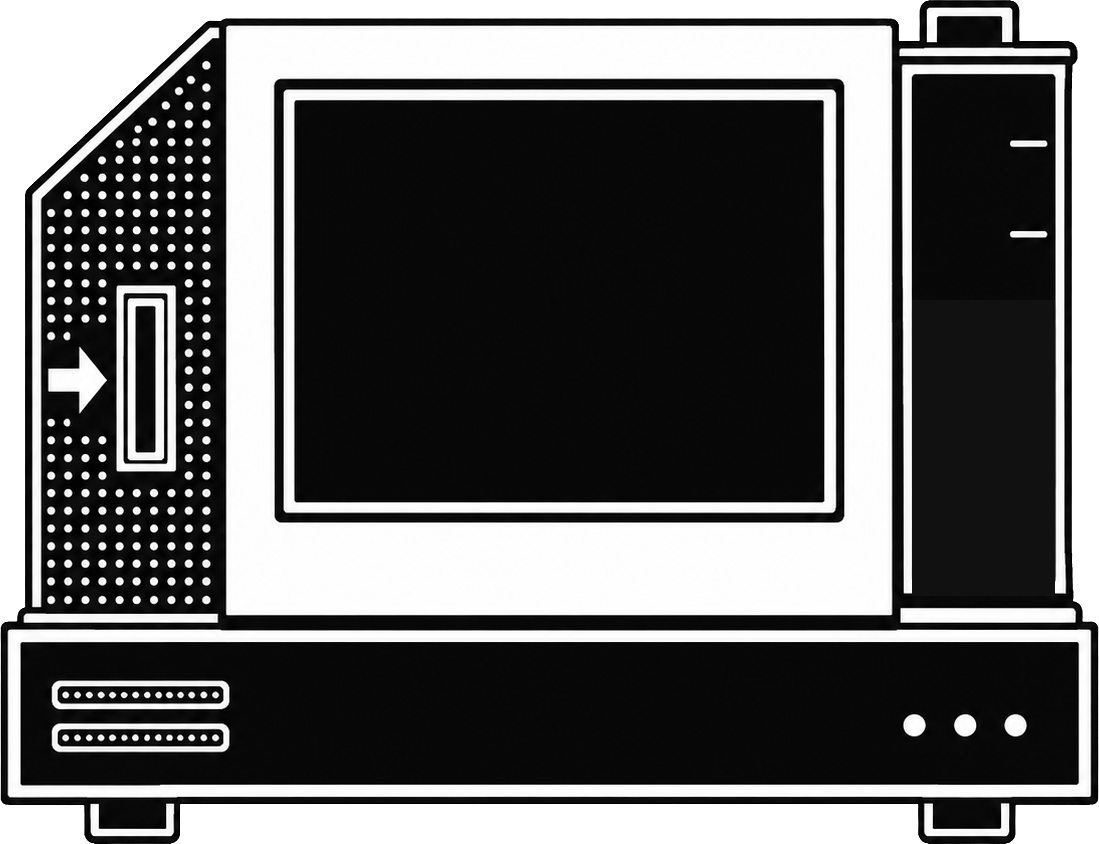 The Backstop machine: a chute on the left, the fund tank on the right, the fund printed on its screen.